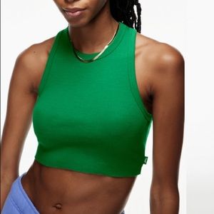Aritzia Ribbed crop racerback tank